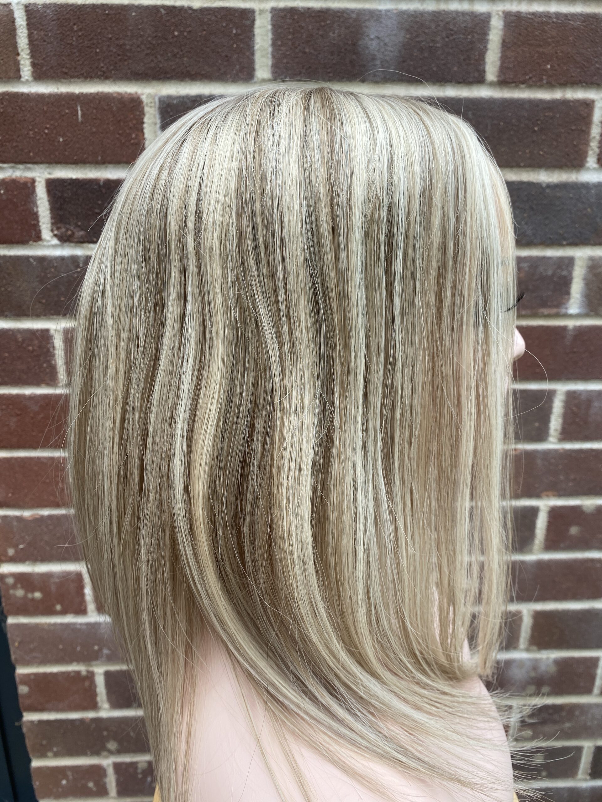 multi dimensional blonde colour mono topper