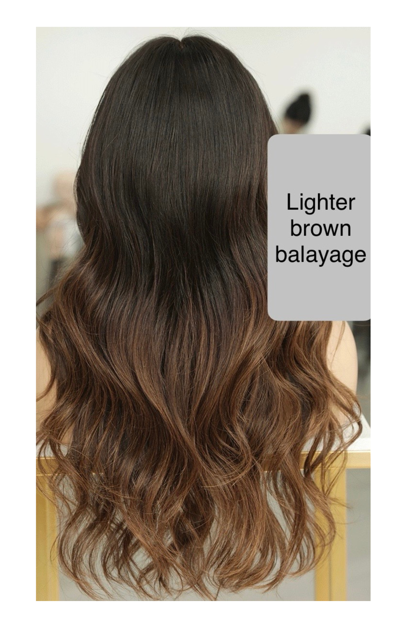 dark root and warm balayge