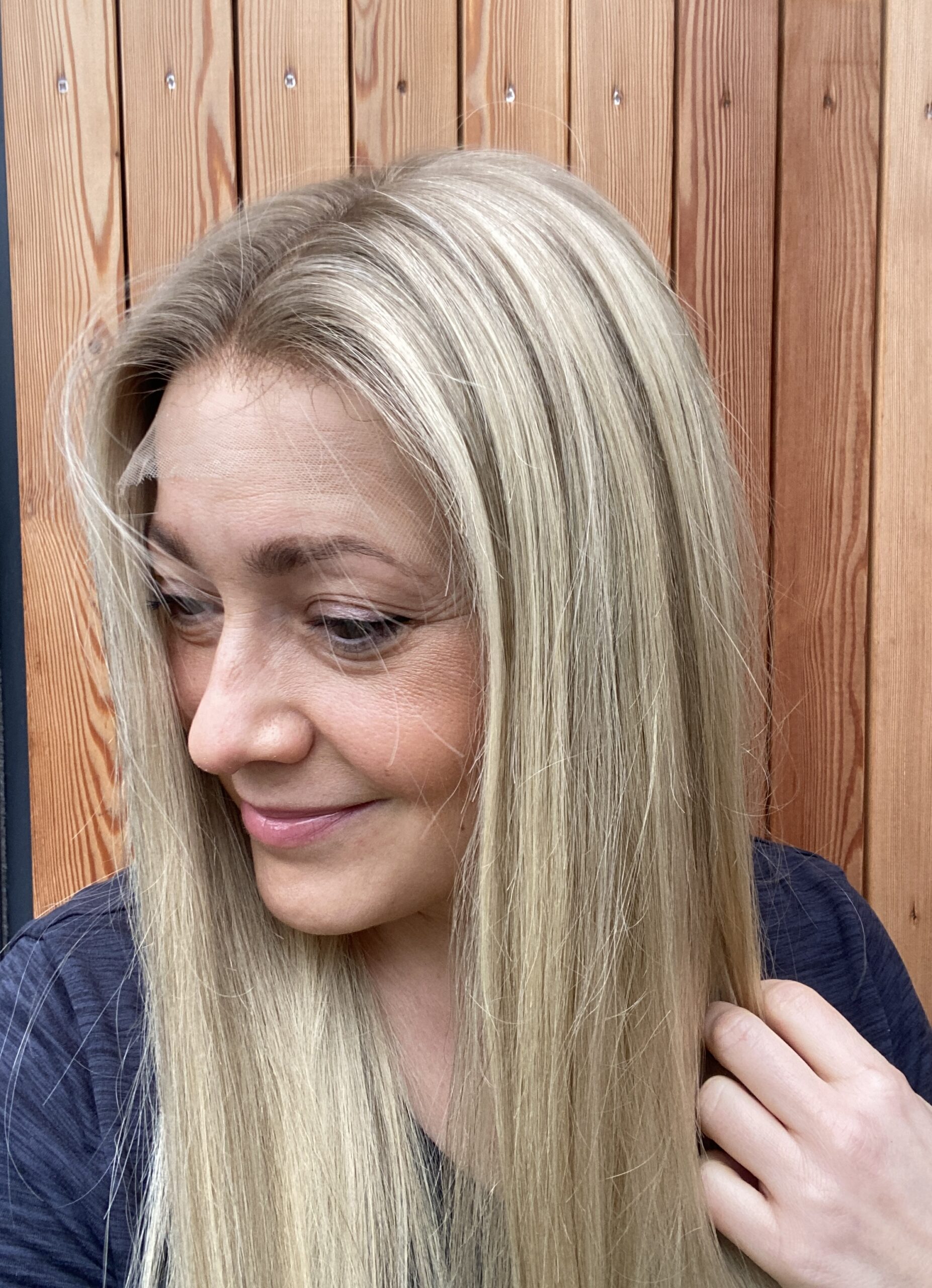 blonde wig