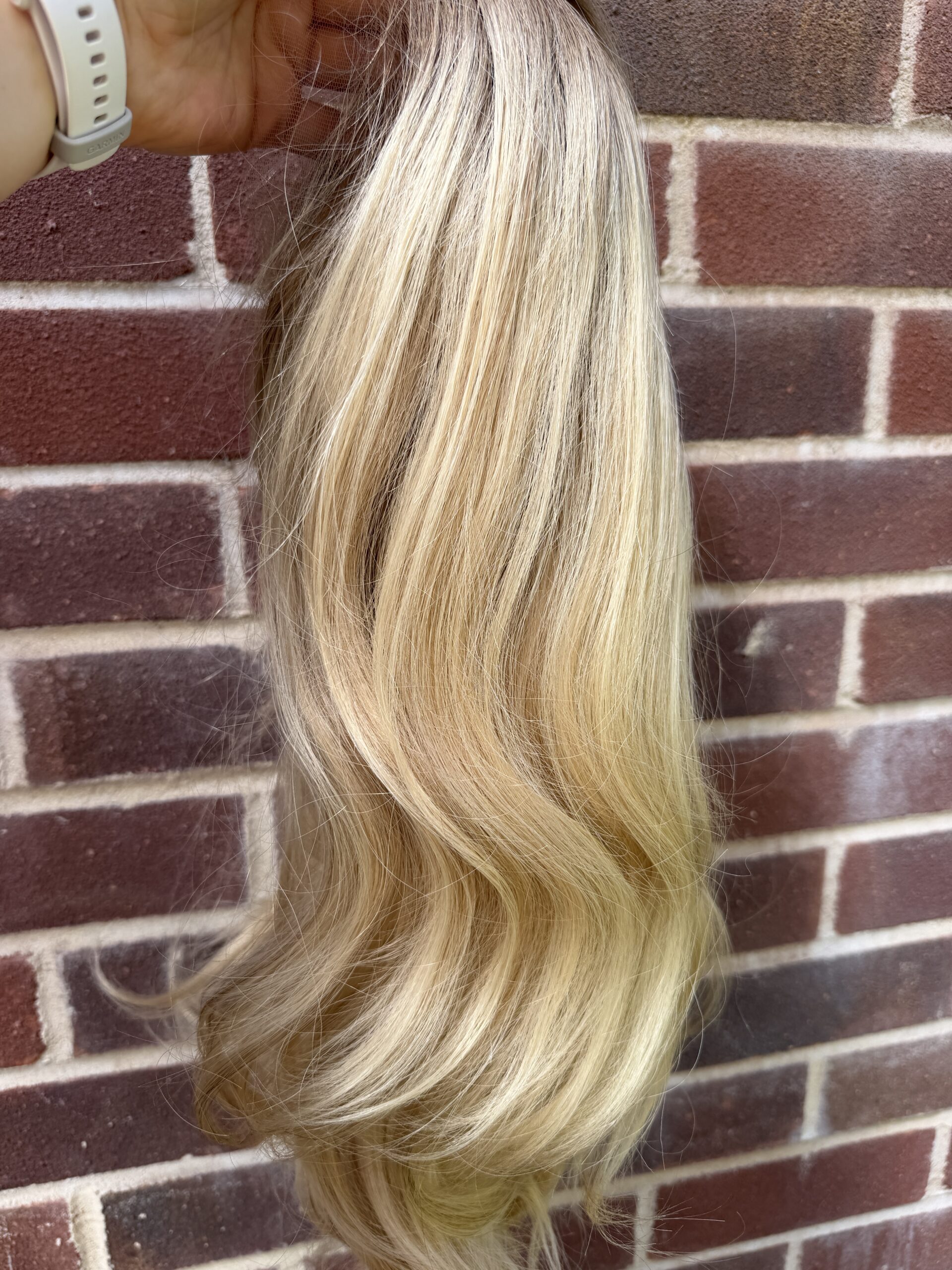 blonde wig