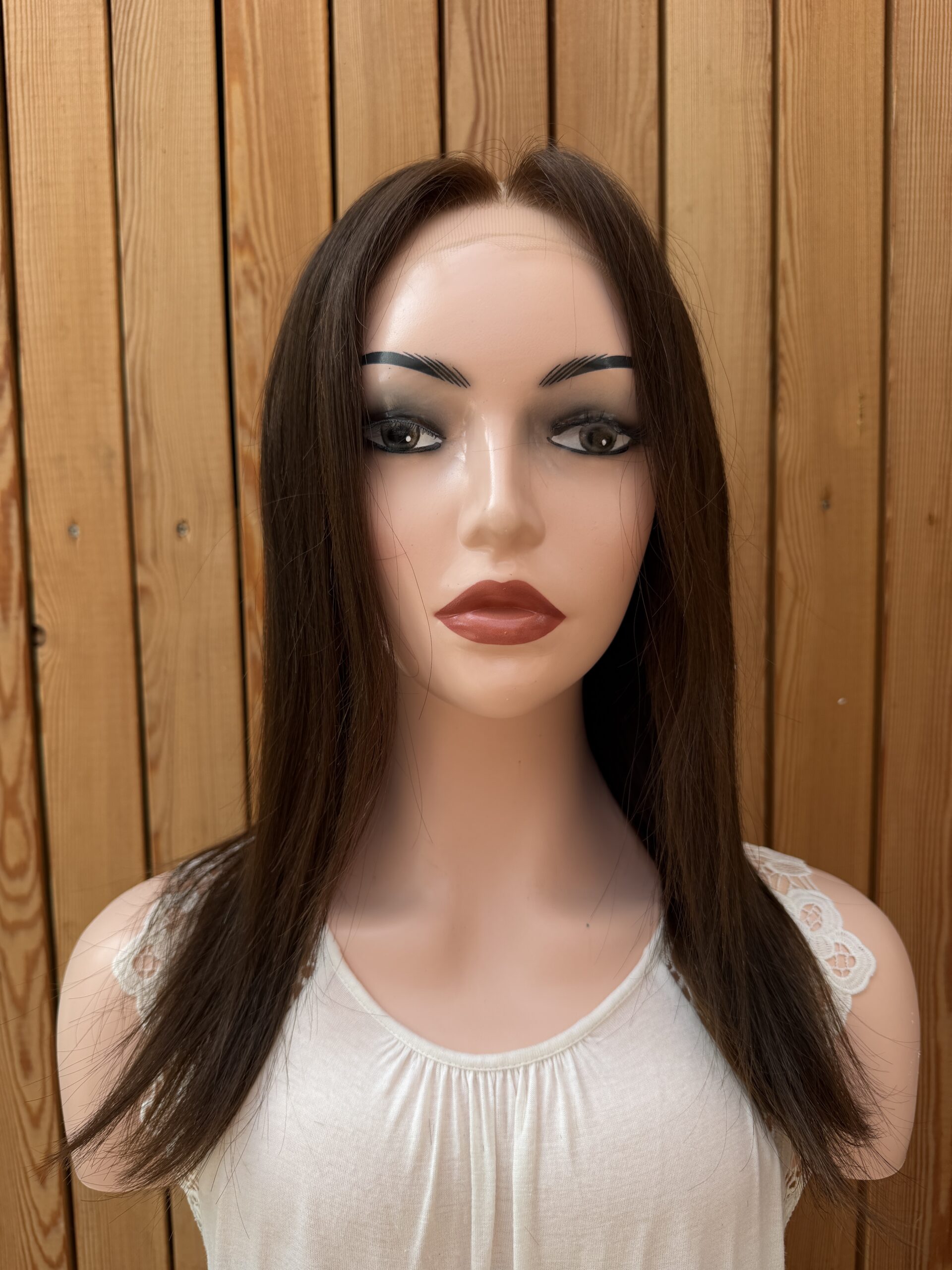 dark brown wig