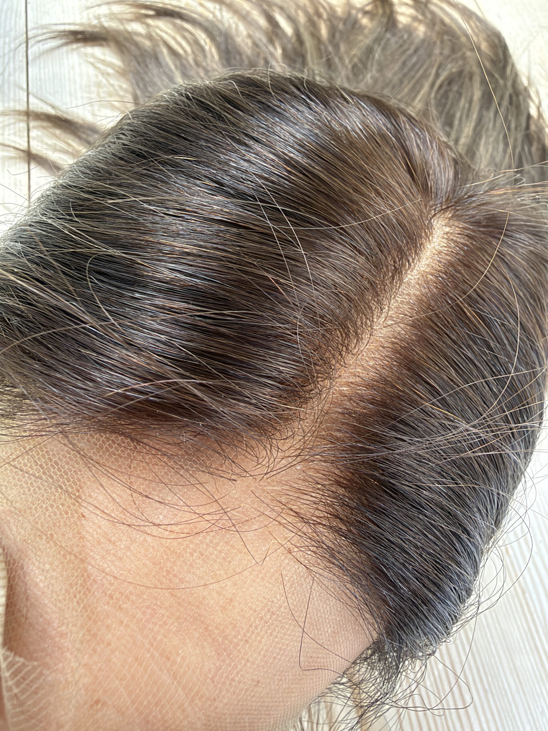 hairline and partline brown wig